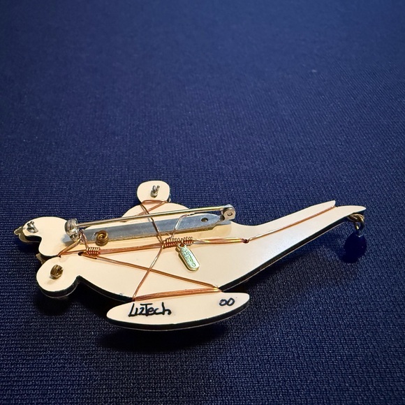 LizTech Rare Retired Gold and Silver Aladdin’s Lamp Brooch Pin Vintage - Picture 2 of 5